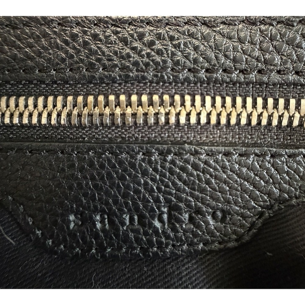 SANDRO Paris Amance Black Leather Luxury Handbag Old Money Minimalist Italy - Picture 11 of 16
